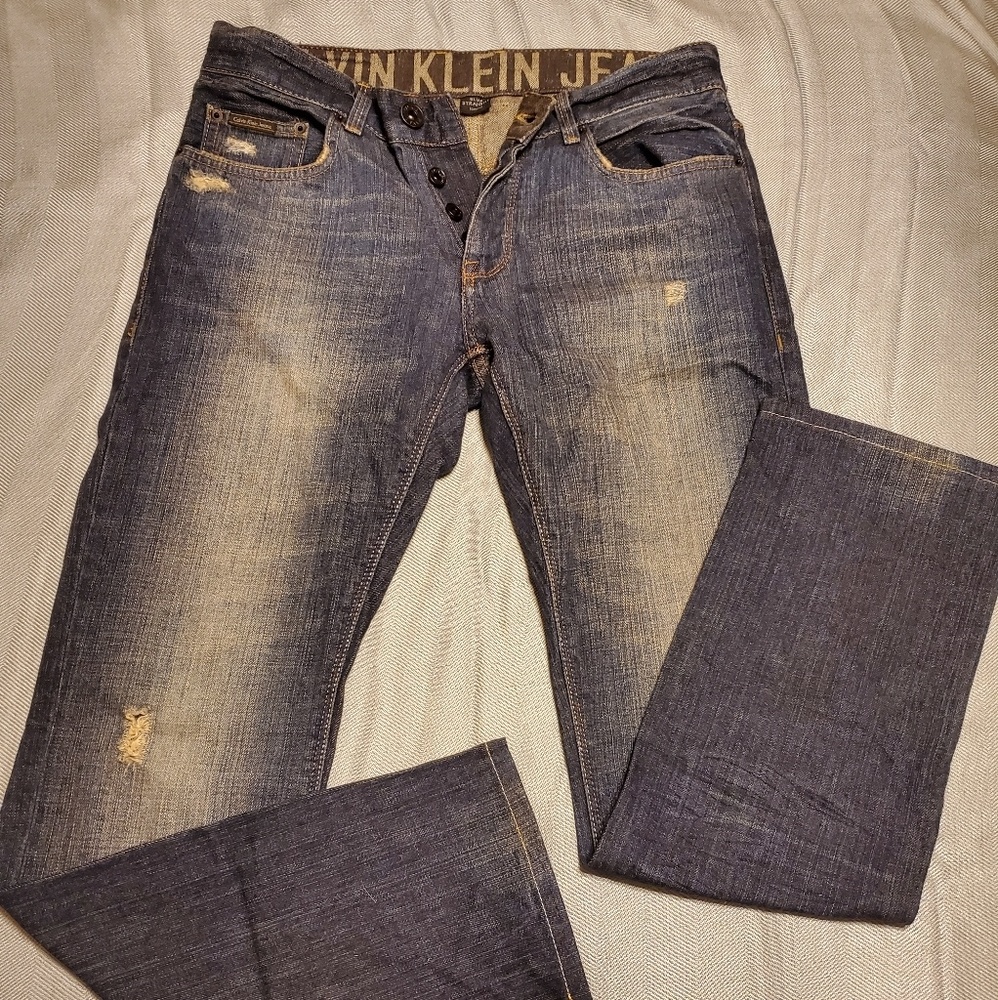 Calvin Klein Men's Slim Straight Jeans
